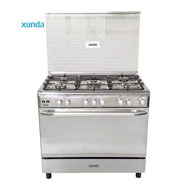 Xunda OEM Best Freestanding Gas 5 6 Burner Oven Smart Range Gas and Electric Cooker Stove Oven Gas Stove With Oven and Gril