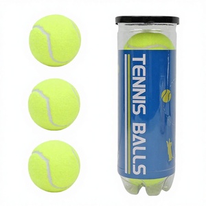 Pelota de Tenis de Goma Masticable de Lujo para Perros, Resistente y Ligera, Fácil de Transportar, Juguete para Mascotas - Product Image 3