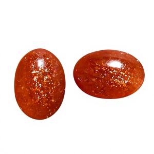 Prix de gros Pierre précieuse saphir/rubis naturel de laboratoire taille ovale 3mm, couleur bleu royal/rouge sang de pigeon avec effet de jeu de couleurs - Product Image 2