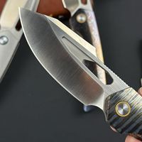 Luxuriöses Klappmesser aus M390-Stahl mit TC4-Titangriff, CNC-gefräst, für Outdoor, Camping, Überleben, schlankes EDC-Werkzeug