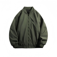 Veste décontractée pour homme sur mesure en gros, veste coupe-vent tendance automne-hiver, veste bomber de baseball grande taille