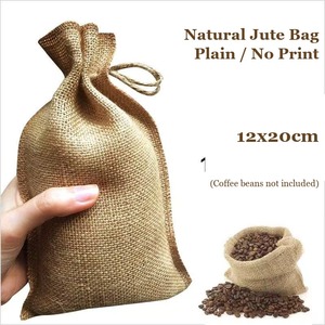 Bolsas de Yute con Cordón para Almacenamiento a Granel de Café y Té, 1LB, Bolsas Pequeñas de Arpillera con Logotipo Personalizado, para Granos de Café - Product Image 4