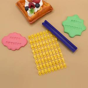 Moule à gaufrage pour impression bricolage en gros coupe-biscuits gâteau lettre numéro biscuit moule à biscuits Alphabet presse timbre - Product Image 4