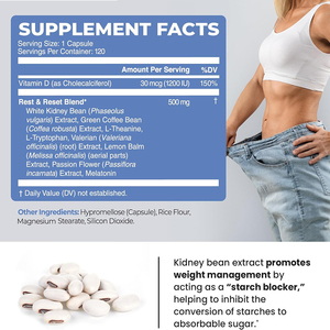 High quality Night Time Fat Burn Capsules Slimming Weight Control Sleep Aid Weight Loss support <b>metabolism</b> when sleep - Product Image 3