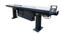 Alimentateur de barres pour tour CNC LNS Alpha 320 S3, haute adaptabilité, longueur de barre : 3200 / 4200 mm, dédié aux tours CNC