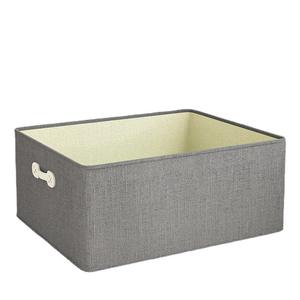 Cesta de Almacenamiento de Lino y Algodón de Calidad Superior con Asa, Gran Capacidad, Organizador de Cajones para Ropa, Jeans y Pantalones - Product Image 6