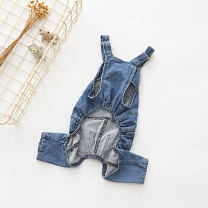 <span class=keywords><strong>Salopette</strong></span> <span class=keywords><strong>en</strong></span> jean vintage professionnelle de haute qualité pour animaux de compagnie, combinaison tendance pour chiots avec bretelles réglables - Product Image 5