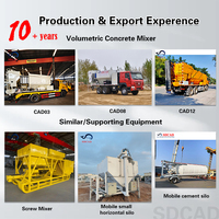Silo Volumétrico de Polvo Montado sobre Rieles para Planta Dosificadora de Concreto con Bomba de Motor Diésel y PLC en Venta