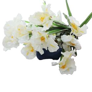 <span class=keywords><strong>S</strong></span>-1489 de haute qualité fleur d'iris artificielle fleurs en soie belle tige de fleur bleue pour la décoration de fête - Product Image 6