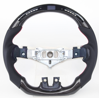 Volant en fibre de carbone véritable adapté à Dodge Challenger Charger Durango 2011 2012 2013 2014, volant de voiture personnalisé