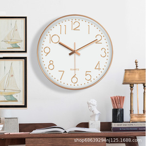 <span class=keywords><strong>Orologio</strong></span> <span class=keywords><strong>da</strong></span> <span class=keywords><strong>Parete</strong></span> Moderno Minimalista <span class=keywords><strong>da</strong></span> 35 cm (14 Pollici) a Batteria, Senza Foratura, per Aula e Soggiorno - Product Image 3