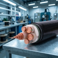 Cable de Alimentación Tipo YJV de Alta Eficiencia con Aislamiento XLPE y Conductor de Cobre Libre de Oxígeno para Aplicaciones Industriales en Redes Eléctricas