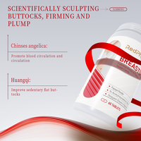 RedPhyto Suplemen Herbal Pembesar Pinggul dan Bokong untuk Wanita Dewasa, 2 Tablet/Hari, 60 Tablet/Botol