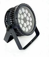 Projecteur LED PAR RGBW 18W étanche IP65 DMX512 à construction en aluminium, direct usine, pour la location, les événements itinérants et les concerts
