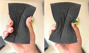 Éponge de ponçage pour plaques de plâtre 120x100x25mm à bords coudés pour atteindre les coins et les joints – Ponçage efficace du plâtre - Product Image 2