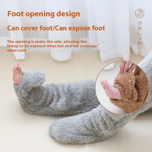 Warm <strong>Old</strong> Knees Pads for Elderly Long Tube Knee Joint Cold-Proof Socks Thickened Air-Conditioned Room Sleeping Foot Guards <strong>Leg</strong> - Product Image 4