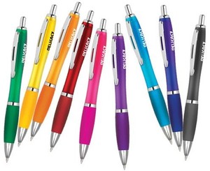 high quality wholesale transparent promotional plastic ballpoint pen mark private personal logo company name information
