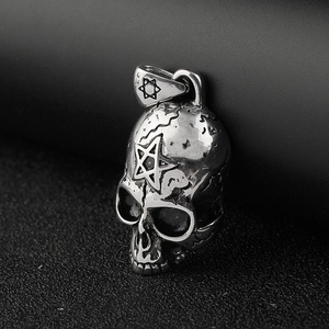 Pendentif Tête de Mort en Acier Inoxydable pour Hommes – Style Gothique – Vente en Gros pour Fabricants – Idéal pour Colliers Homme Tendance - Product Image 3