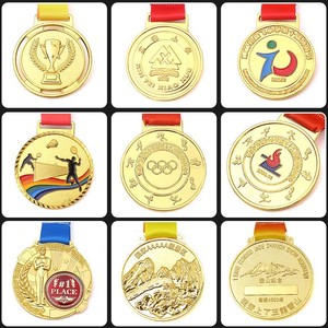 Medallas de Bádminton Personalizadas por el Fabricante con Cintas, Medallas Deportivas de Alta Calidad al por Mayor, Medallas de Esmalte 3D - Product Image 5