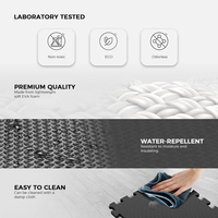 Tapis de sol en mousse souple EVA à emboîtement Protection de surface au sol de carreaux en caoutchouc de puzzle
