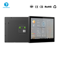 Panneau de commande intelligent pour maison connectée alimenté par PoE, écran 10 pouces, boîtier métallique