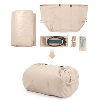 Cabine de luxe gonflable imperméable à l'air tente oxford en coton pour camping en plein air pour 5-6 personnes tente de camping portable gonflable