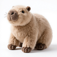 Peluche Capybara Mignonne Super Douce avec Rembourrage en Coton PP et Doublure en Maille, Jouet en Peluche pour Enfants