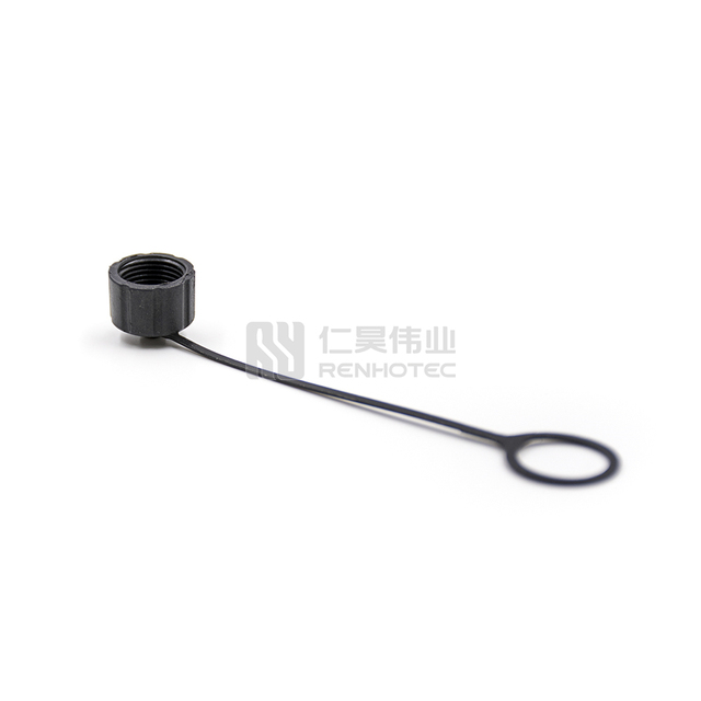 M12x1 Plug Dust Cap Shell Size M12 IP67 Rated Dust Cap M12 Connector with Chain