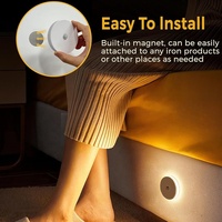 Vente en gros USB rechargeable Mini armoire automatique Escaliers 3D Smart Motion Sensor Veilleuse LED avec détecteur de mouvement