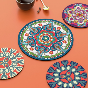 Posavasos Aislantes Resistentes al Calor, Manteles de Estilo Étnico, Tapetes de Cocina Antimanchas y Resistentes al Desgaste para Decoración del Hogar y Comedor - Product Image 3