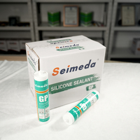 Scellant en silicone neutre blanc de 300 ml, non corrosif, résistant aux intempéries, adhésif pour l'installation des cadres de fenêtres et de portes