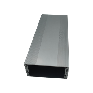 Al 6063 Caja de aluminio extruido Perfiles de aluminio Caja de conexiones Corte Doblado Soldadura Servicios de punzonado Plata anodizada - Product Image 4