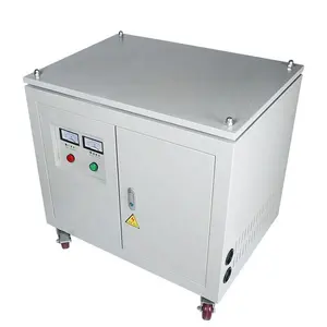 Set trafo otomatis 220V/230V/380V/400V 60kVA transformator Step-Up 3 fase dengan struktur koil toroid