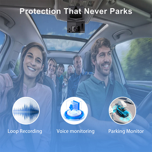 Caméra embarquée double TrackerKing H20P 1080P avec suivi GPS, streaming 4G LTE en direct, grand angle, étanche, enregistreur vidéo noir pour voiture - Product Image 5