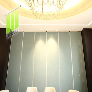 ผนังพาร์ทิชันแบบเลื่อนอะคูสติกที่สามารถเคลื่อนย้ายได้พร้อมแผงอลูมิเนียมที่สามารถใช้งานได้สำหรับการรับประทานอาหารและการใช้งานเชิงพาณิชย์ - Product Image 6