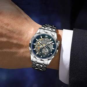 Reloj Deportivo de Lujo VAVA VOOM 2734 para Hombre, Movimiento de Cuarzo, Correa de Acero Inoxidable, Cristal, Resistente al Agua, Cronógrafo, Ligero - Product Image 4
