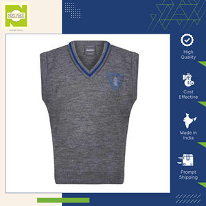 Suéter Escolar Personalizado de Manga Media para Estudiantes de Primaria y Secundaria, Prenda de Punto Unisex, Marca Privada, Fábrica OEM - Product Image 3