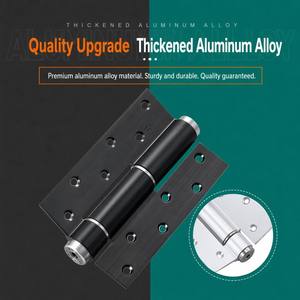 Bisagra de puerta hidráulica de cierre suave de 6 pulgadas de alta resistencia, de aleación de aluminio negro mate, con amortiguación silenciosa, para puertas de madera de hoteles de lujo - Product Image 5