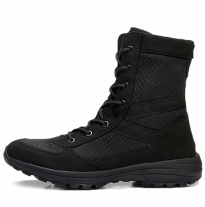 DFF0112 Chaussures respirantes en cuir de vachette suédé noir personnalisées - Product Image 3