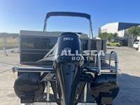 Bateau à ponton en aluminium OEM avec certification, vente en gros d'usine, ponton tubulaire soudé pour excursions en mer