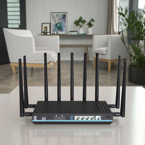 Enrutador 5G CPE WiFi 6 de doble banda AX3000 Gigabit LAN OpenWrt Sim Router 5G LTE CPE enrutador inalámbrico con ranura para tarjeta SIM para el hogar al aire libre - Product Image 1