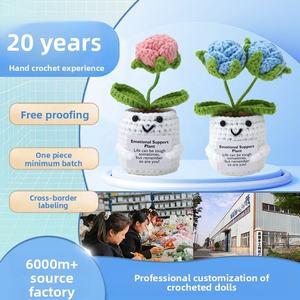 Maceta <span class=keywords><strong>de</strong></span> Flores Tejida a <span class=keywords><strong>Crochet</strong></span> Hecha a Mano, Artesanía Textil, Rosa, No Me Olvides, Lirio <span class=keywords><strong>de</strong></span> los Valles, Maceta Blanca, Decoración <span class=keywords><strong>para</strong></span> el Hogar, Regalo, Venta al por Mayor - Product Image 5