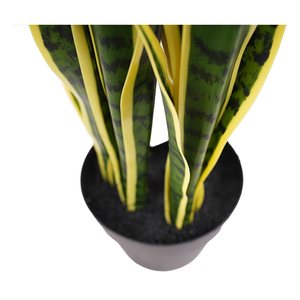 Planta Artificial <span class=keywords><strong>Sansevieria</strong></span> <span class=keywords><strong>Pequeña</strong></span>, Tacto Real, Resistente a los Rayos UV, Arbustos de 60 cm, Decoración de Plástico en Maceta para Decoración del Hogar - Product Image 4