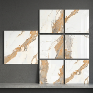 Azulejos de Porcelana Rústicos Antideslizantes Breccia Latte de 800x800 mm, Diseño de Suelo con Efecto Piedra Mate - Product Image 6