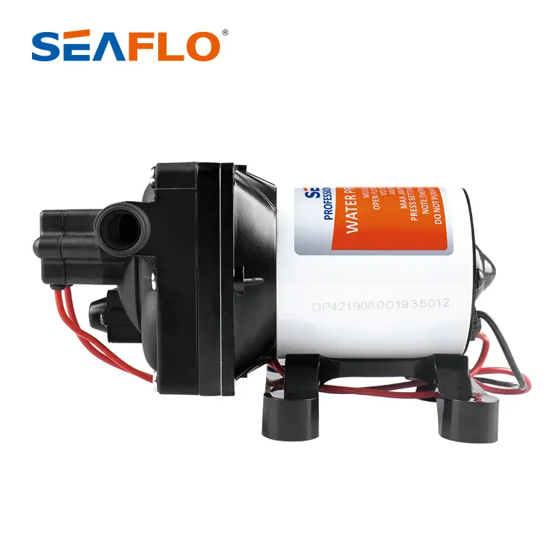 SEAFLO 5.0GPM 하이 플로우 소프트 세척 펌프 3.8BAR 야외 자동차 캠핑 샤워 워터 펌프 12v dc 다이어프램 워터 펌프