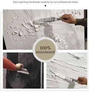 Quadro Nordico Fatto a Mano, Arte Astratta a Olio su Tela, <span class=keywords><strong>Poster</strong></span> 3D con Texture, Decorazione Murale per <span class=keywords><strong>Soggiorno</strong></span> - Product Image 6