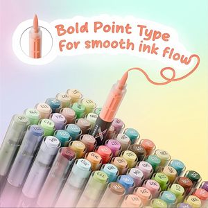 Juego <span class=keywords><strong>de</strong></span> <span class=keywords><strong>Marcadores</strong></span> Artísticos <span class=keywords><strong>de</strong></span> Doble Punta, Modelo 680, 12 Colores, Acrílicos, para Pintar, Colorear y Decorar - Product Image 4