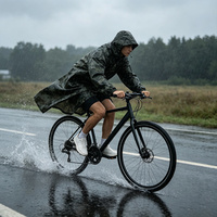 Imperméable robuste camouflage vert de haute qualité, réutilisable, en nylon, imperméable et portable pour adultes, pour la pêche
