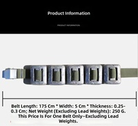 Ceinture de plongée commerciale en nylon avec poids pour la plongée, vente en gros d'usine - Poids personnalisables, durable