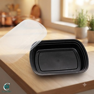 Contenants alimentaires jetables en PP avec couvercles, boîtes de préparation de repas réutilisables pour les plats à emporter, le déjeuner et l'utilisation quotidienne en cuisine - Product Image 1